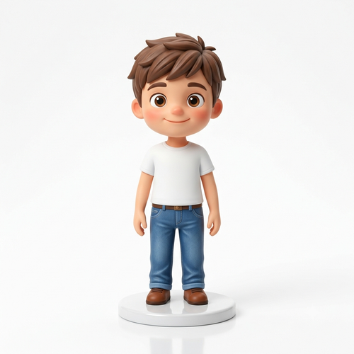Custom Mini Figure Keychain - Personalized Photo Charm