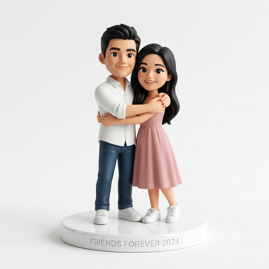 Custom Mini Figure Keychain - Personalized Photo Charm