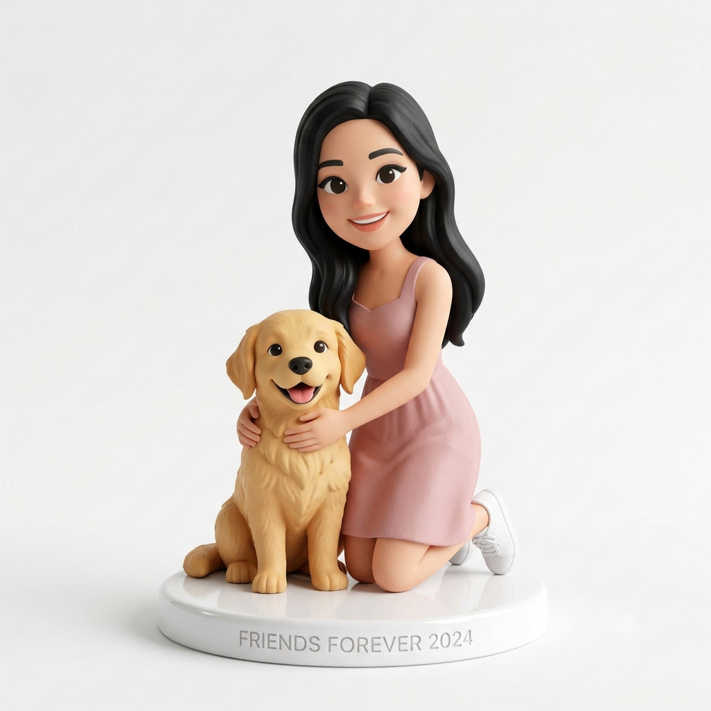 Custom Mini Figure Keychain - Personalized Photo Charm