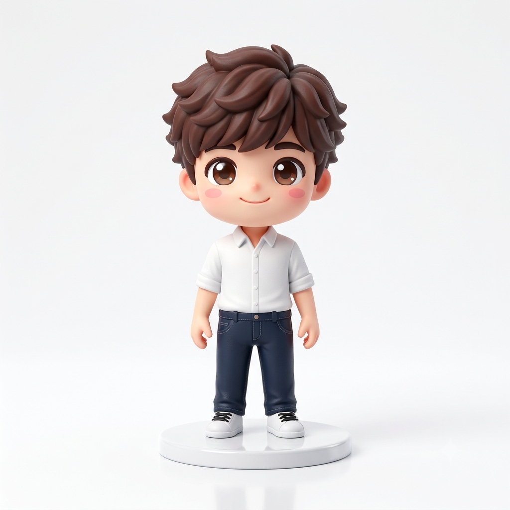 Custom Mini Figure Keychain - Personalized Photo Charm